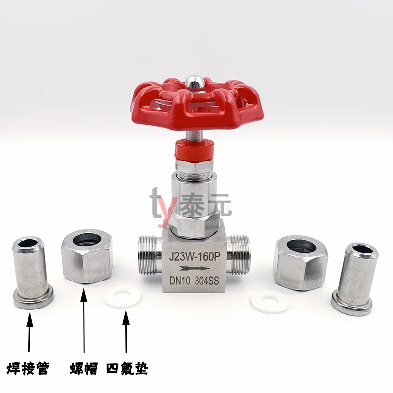 J23W Needle Valve 304/316L Stainless Steel High Pressure Welded Globe Valve J23W-160P J23W-160R DN8-DN25