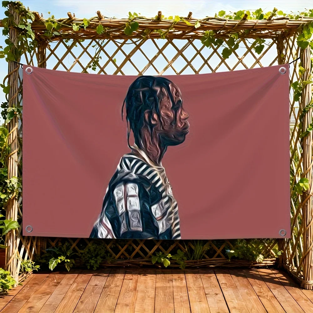 Large Hanging Banner Wall Tapestry 60x90cm Pop Culture Character Illustration Flag for Gaming Room Decor Bedroom Poster