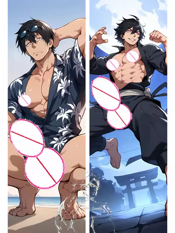 Dakimakura male Benimaru Shinmon Double-sided Print Life-size body pillows cover Adult anime body pillowcase
