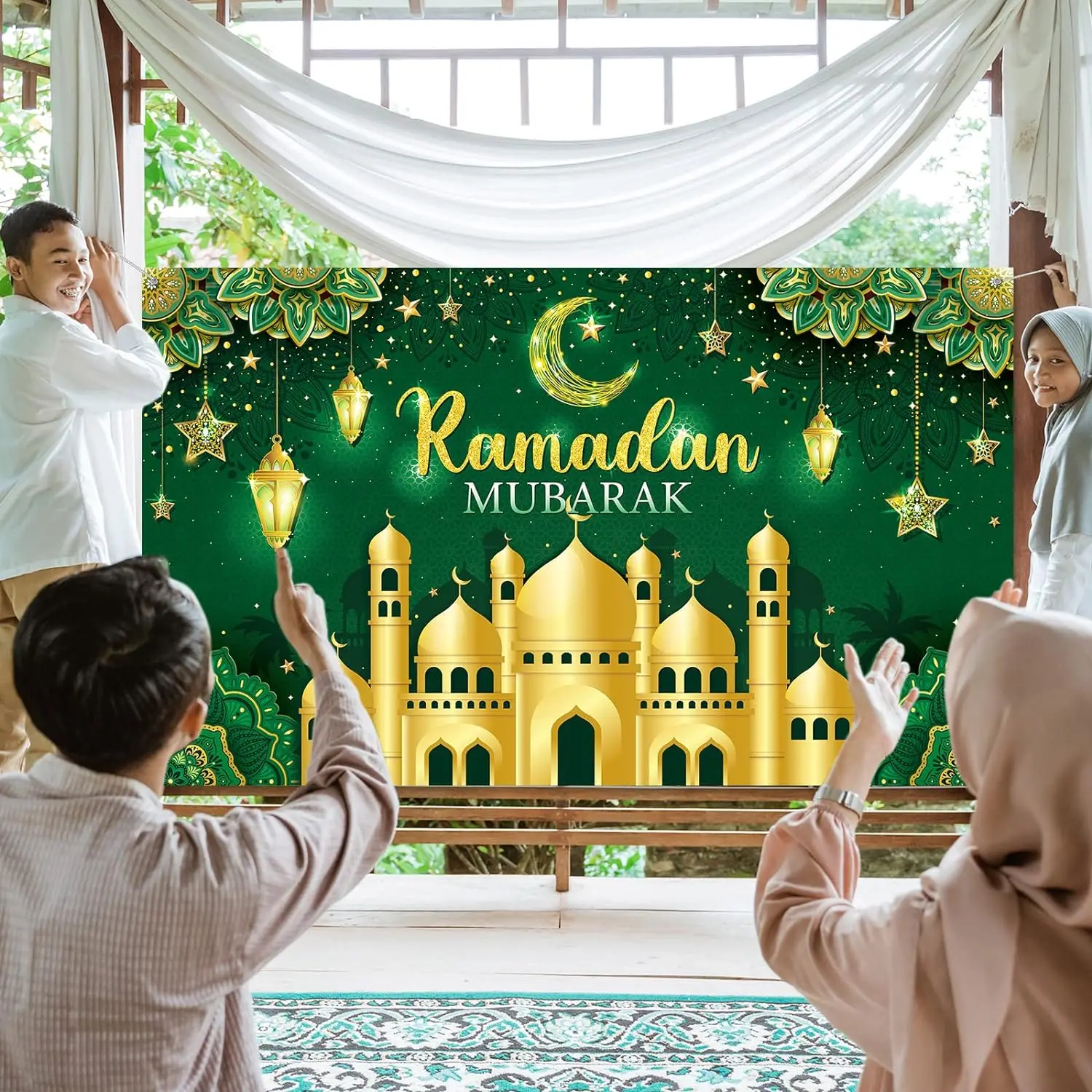 عيد مبارك خلفية فانوس القمر عيد الأضحى مسلم رمضان كريم الإسلامي الفطر صورة التصوير خلفية استوديو الصور