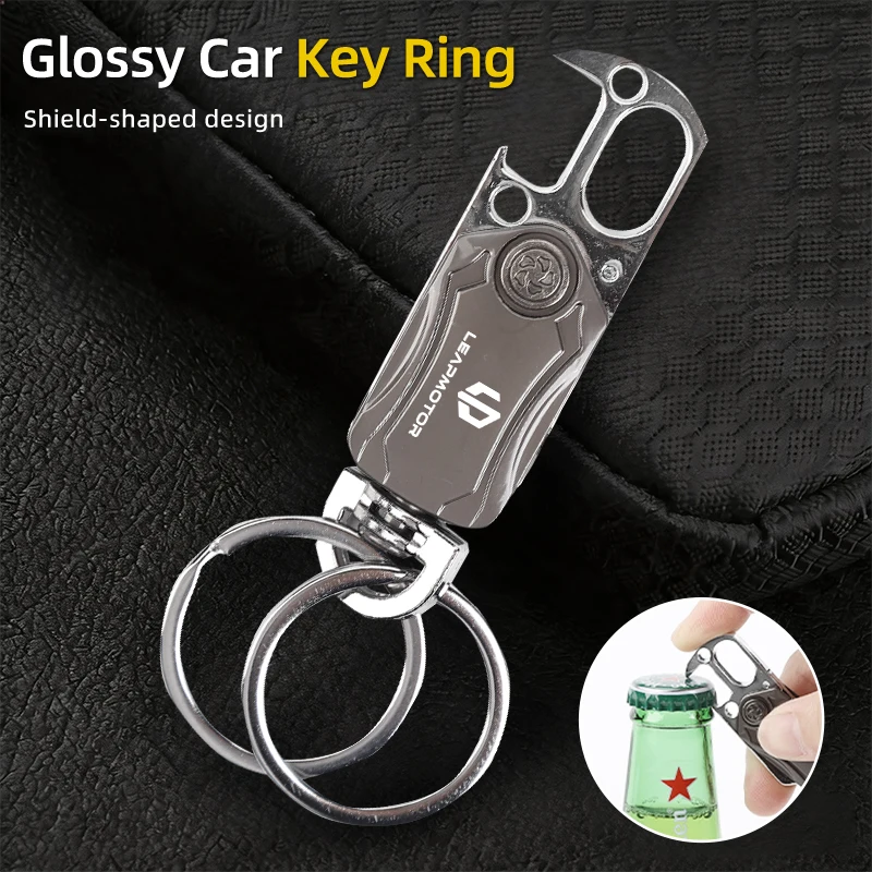 Zinc Alloy Car Key Ring Bottle Opener Interior Accessories For Leapmotor Leap Motor C01 C11 T03 S01 C11 Reev 2022 2023 2022