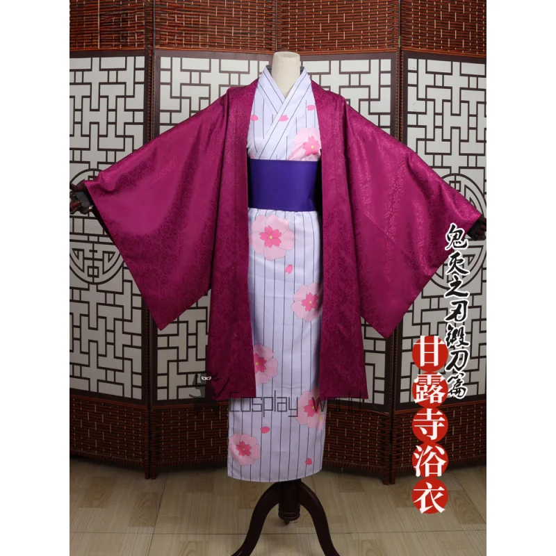 Anime Kanroji Mitsuri Kamado Tanjirou mujeres hombres Cosplay disfraz Demon Slayer Kimetsu No Yaiba uniformes ropa de fiesta de Halloween
