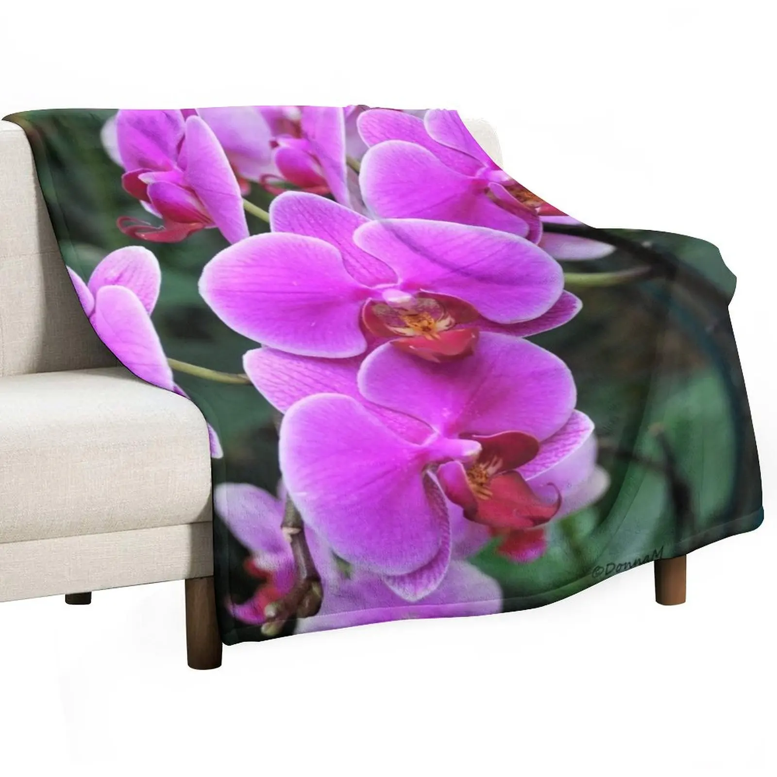 Opulent Orchid Throw Blanket For Baby Cute Plaid Summer Custom Blankets
