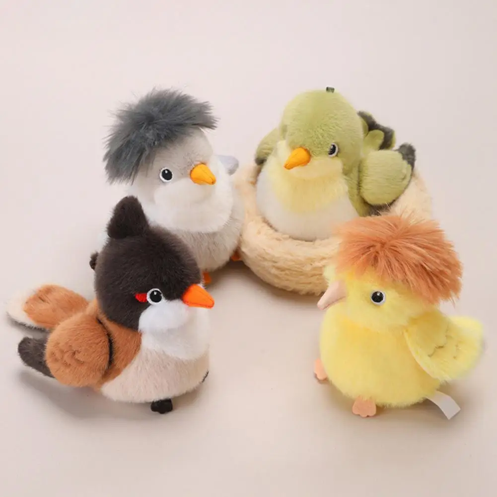 Magnetyczna pluszowa zabawka kanarka 13 cm, realistyczny ptak z serii Lovely Bird, miękka figurka pluszowa dla dzieci i kolekcjonerów.