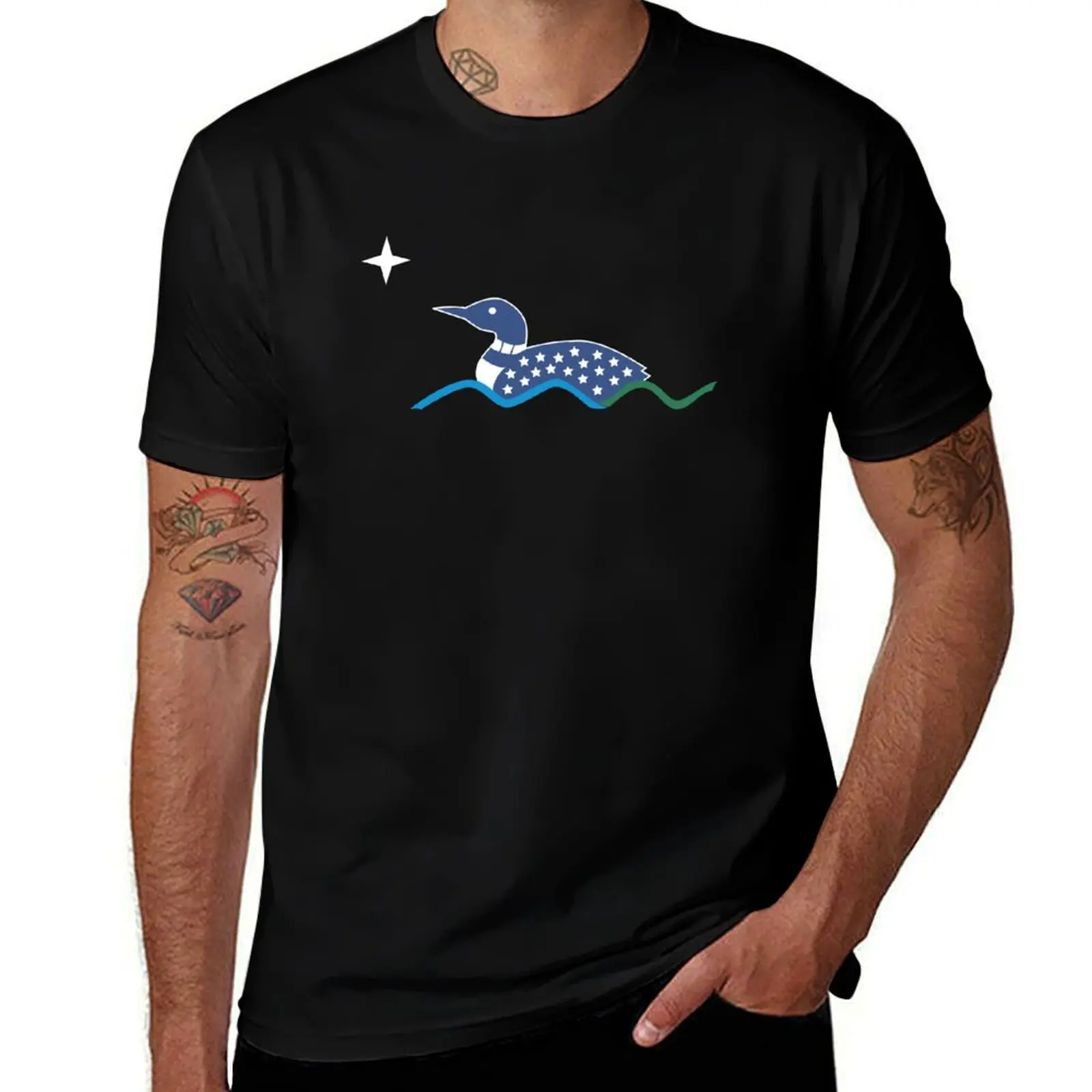 

Minnesota State Flag T-Shirt vintage clothes customs graphic t shirt vintage tops mens graphic t-shirts