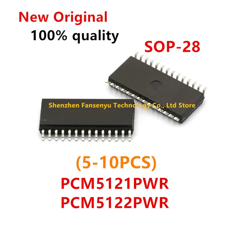 (10piece)100% New PCM5121 PCM5122 PCM5121PWR PCM5122PWR SOP-28 Chipset