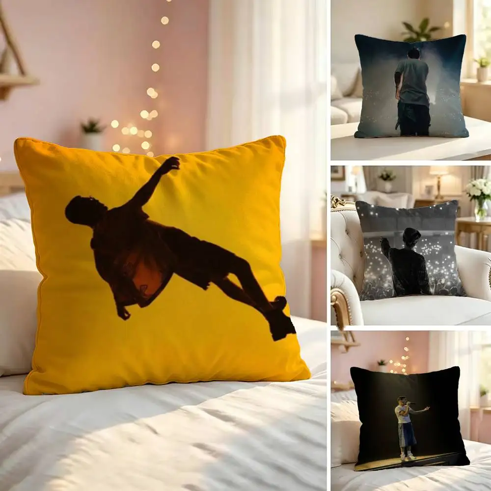 Singer R-Rels B Square Double-Sided printed Pillow Case Bedroom Bedside Pillow Sofa Cushion Cover