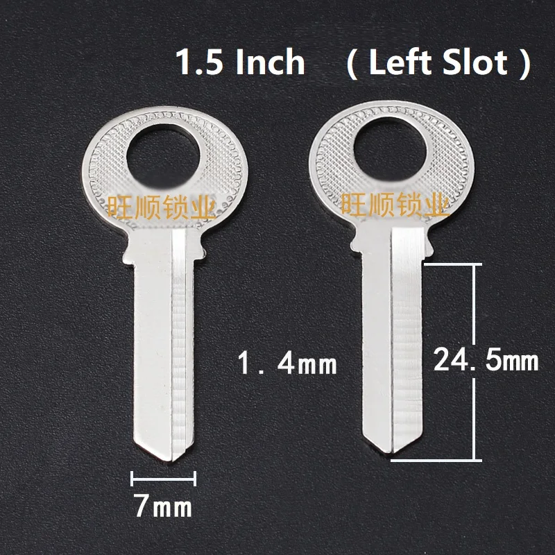 5pcs Padlock Blank Key 1.1 / 1.2 / 1.5 / 2.2 inch Civil key blade