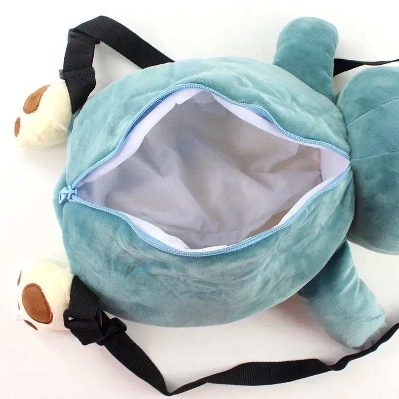 2022 Snorlax Bean Bag Snorlax Peluche Zaino Cosplay Cartoon Multi Funzione Borsa a tracolla Ragazza borsa mochila Regali Per I Bambini