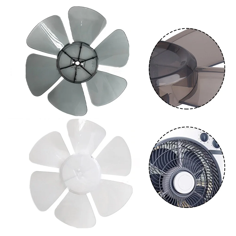 10-Inch Plastic Fan Blades 6-Blade Household Electric Fan Replacement Parts Excellent Resistance To High Temperatures PP Plastic