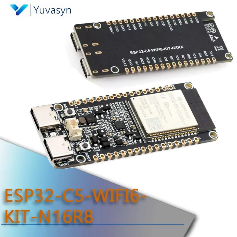 ESP32-C5-WIFI6-KIT-N16R8 ESP32-C5 Development Board ESP32-C5-WROOM ESP32 C5 Dual Wi-Fi 6 16MB Flash for ESP-IDF Arduino RISC-V