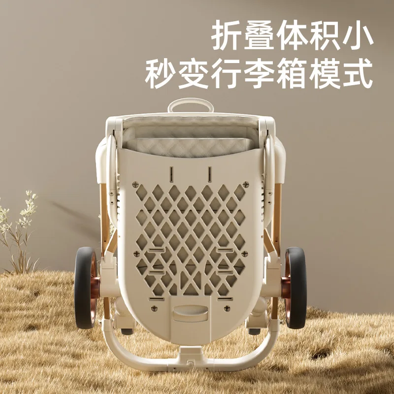 Kereta Dorong Bayi Lipat Ringan Dua Arah, Dapat Diduduki dan Berbaring, Model High Landscape