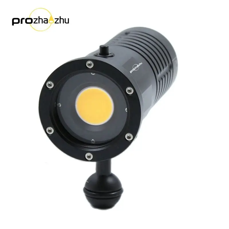 12000 Lumen COB Underwater Video Light IP68 200M Rechargeable Wide Angle Diving Light