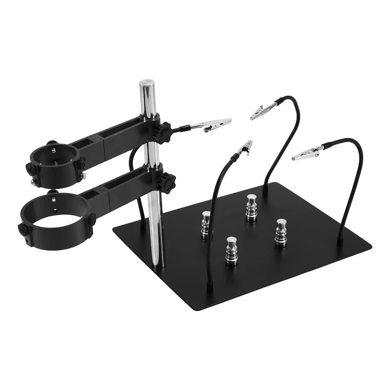 

Hot Air Gun Frame Soldering Iron Holder PCB Clip Soldering Station Heat Gun Stand Welding Tool Black