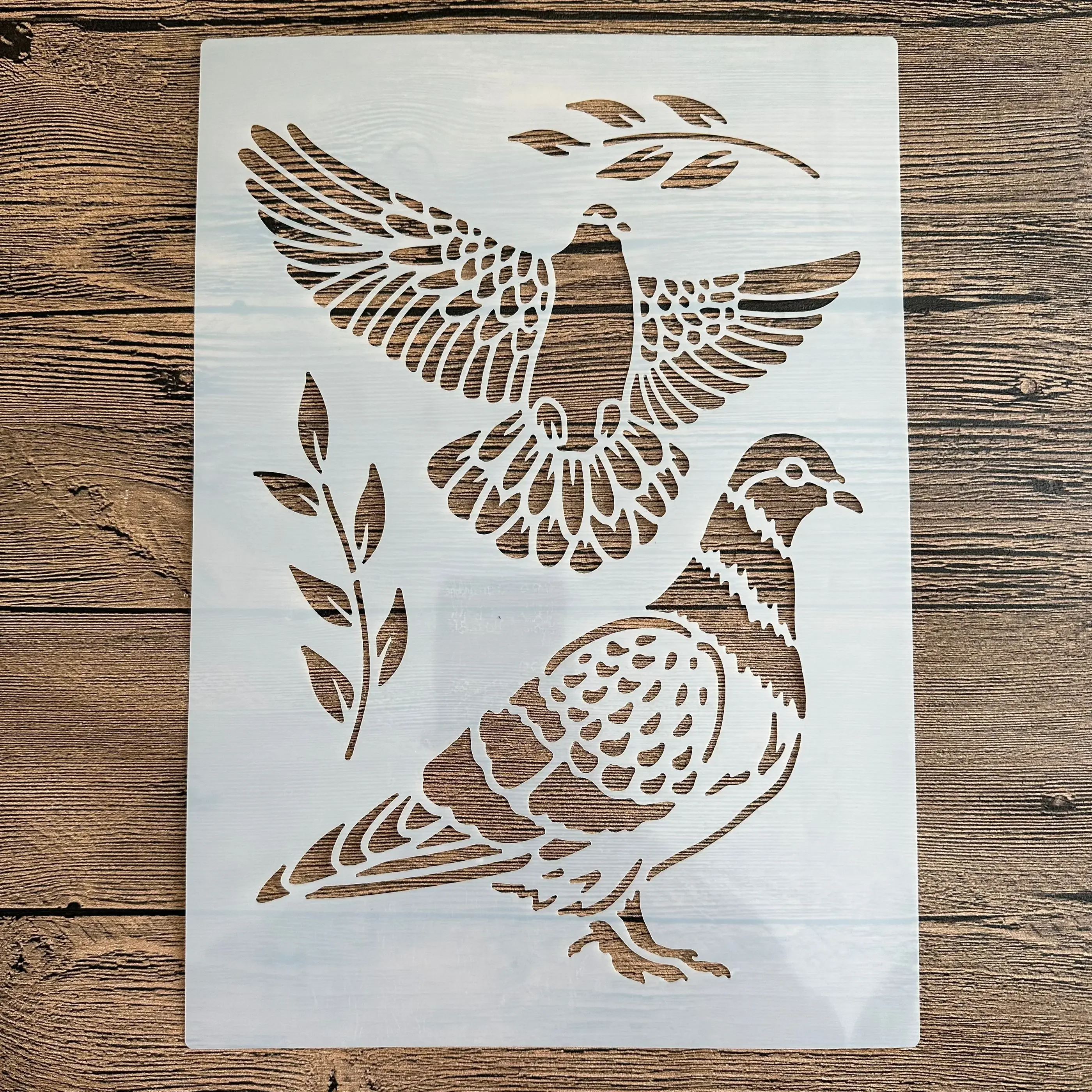 

A4 29 *21cm Animal Peace Dove DIY Stencils Wall Painting Scrapbook Coloring Embossing Album Decorative Paper Card Template,wall