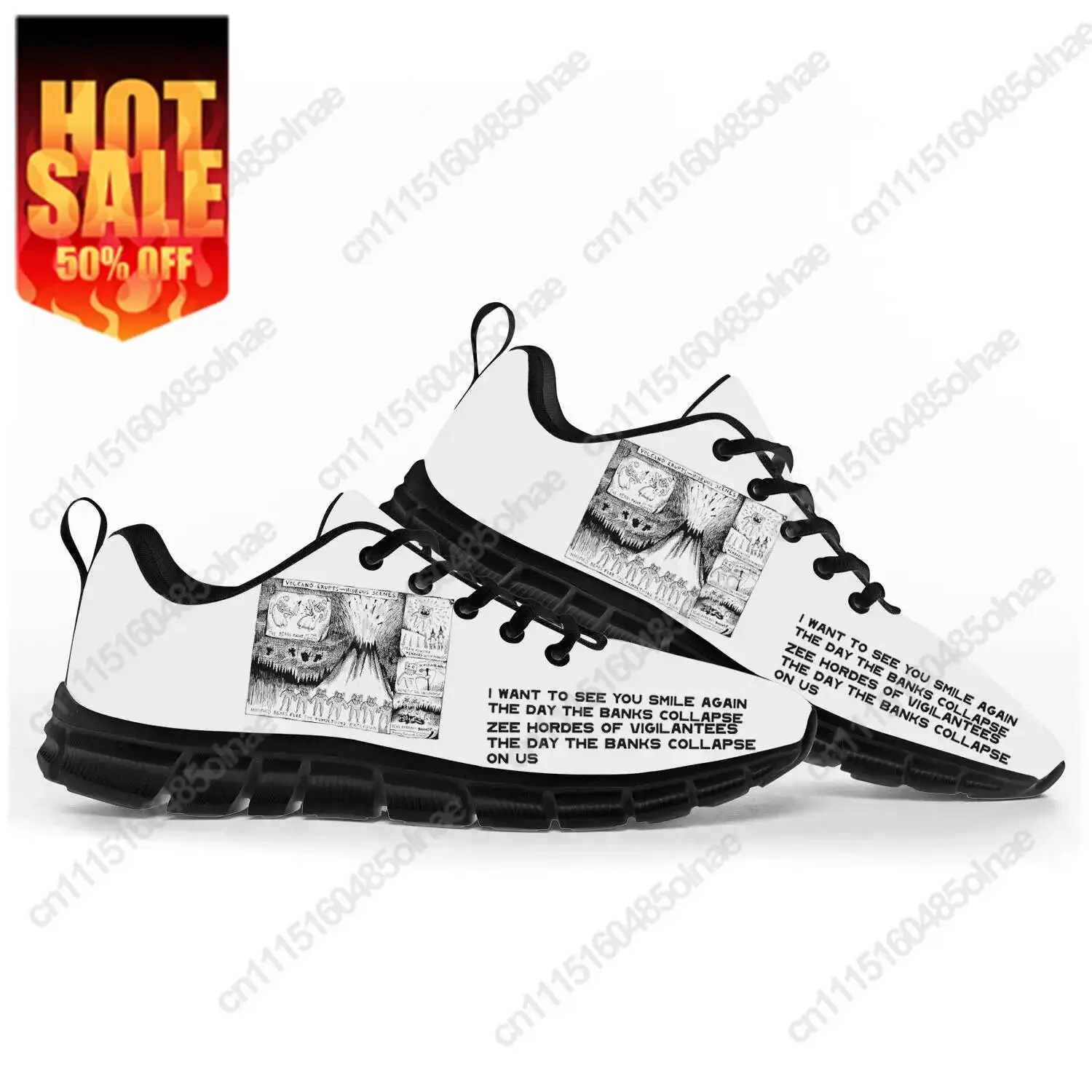 Radiohead Rock Band Pop Sports Shoes Mens Womens Teenager Sneakers Casual Custom High Quality Couple Shoes Black