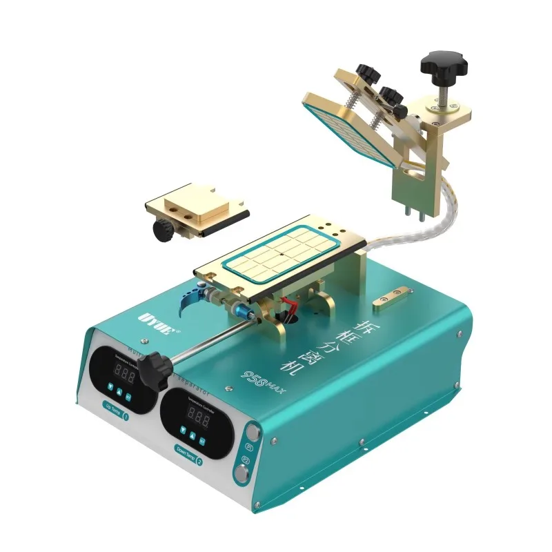 Maszyna do oddzielania ekranów telefonów komórkowych 5 w 1, zakrzywiona, obrotowa, wielofunkcyjna, do usuwania ramek, z podwójną pompą, 220V, 1 rok gwarancji