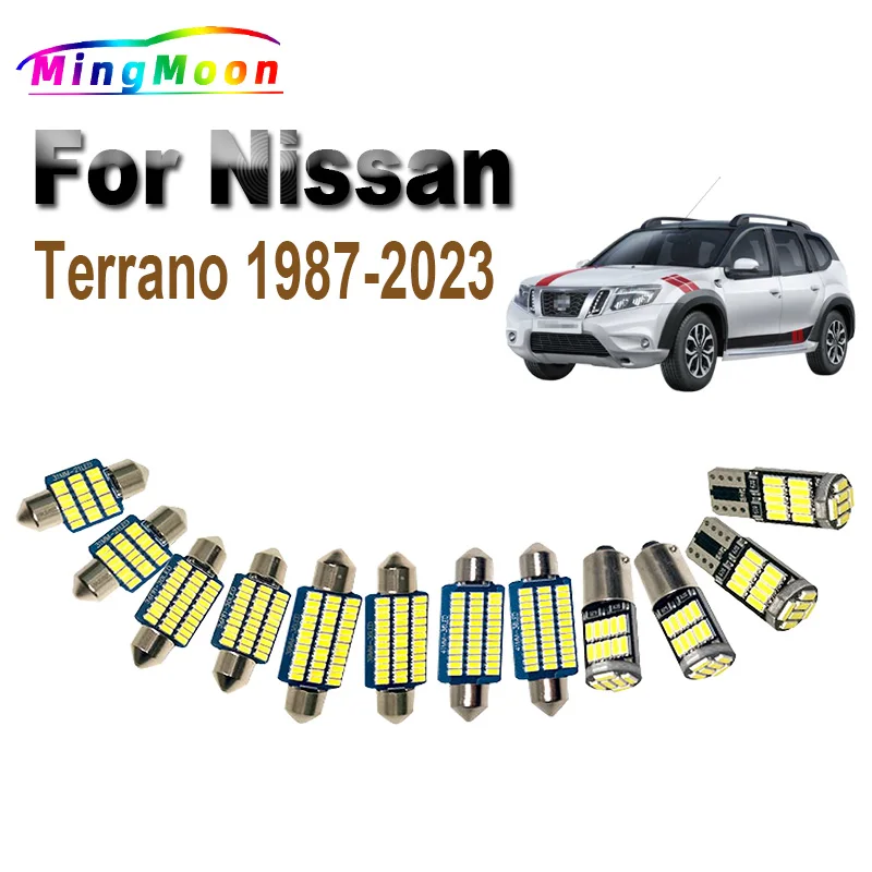 LED Bulbs For Nissan Terrano I II 1 2 WD21 R20 D10 1987- 2018 2019 2020 2021 2022 2023 Interior Map Roof Light Kit Accessories