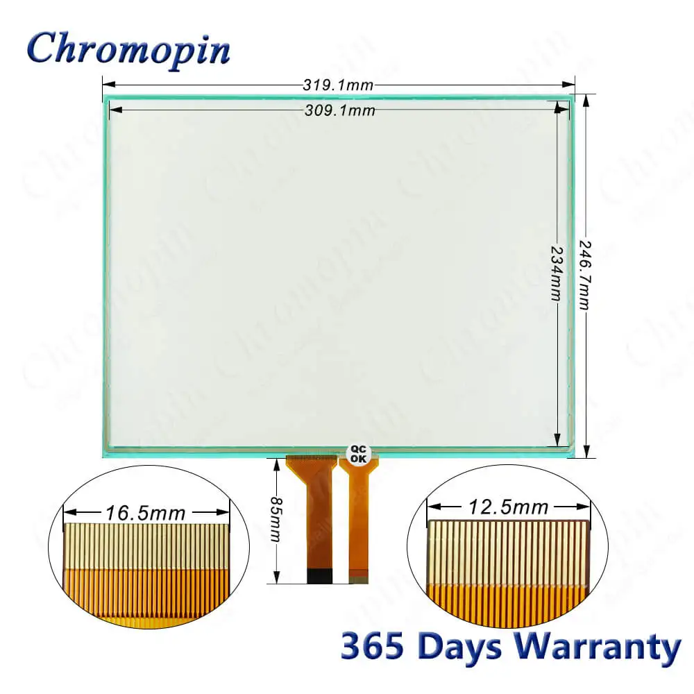 Imagem -04 - Painel da Tela de Toque Digitador Vidro para Tp-4245s2 Tp4245s2 Tp-4245 s2 Touchscreen com Película Protetora Frente Sobreposição Tp4245s2