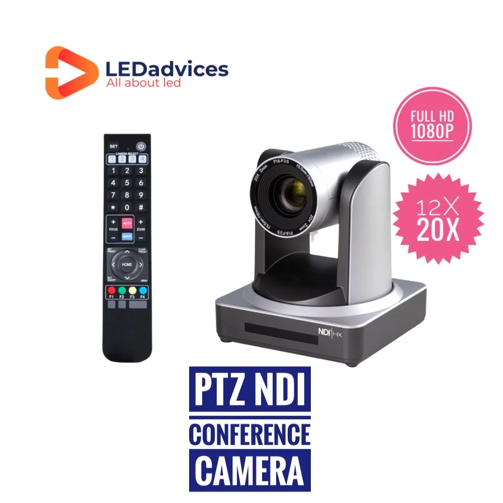 

Best Price PTZ NDI Camera 12X 20X Optical Lossless Zoom Full HD1080 Conference Camera Video SDI HDMI Live Streaming Camera