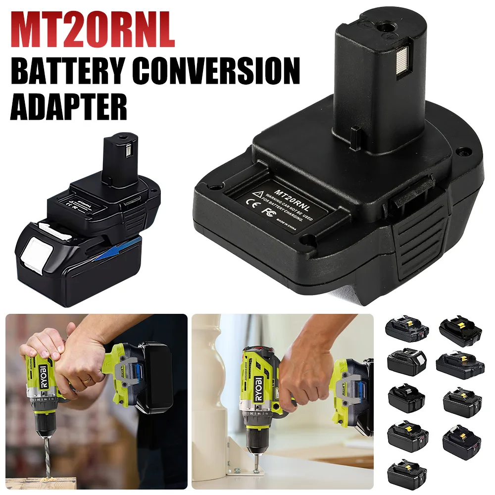 MT20RNL Battery Adapter for Makita 18V Lithium-Ion Battery Convert To Ryobi 18V One+ Power Tools Li-ion Battery