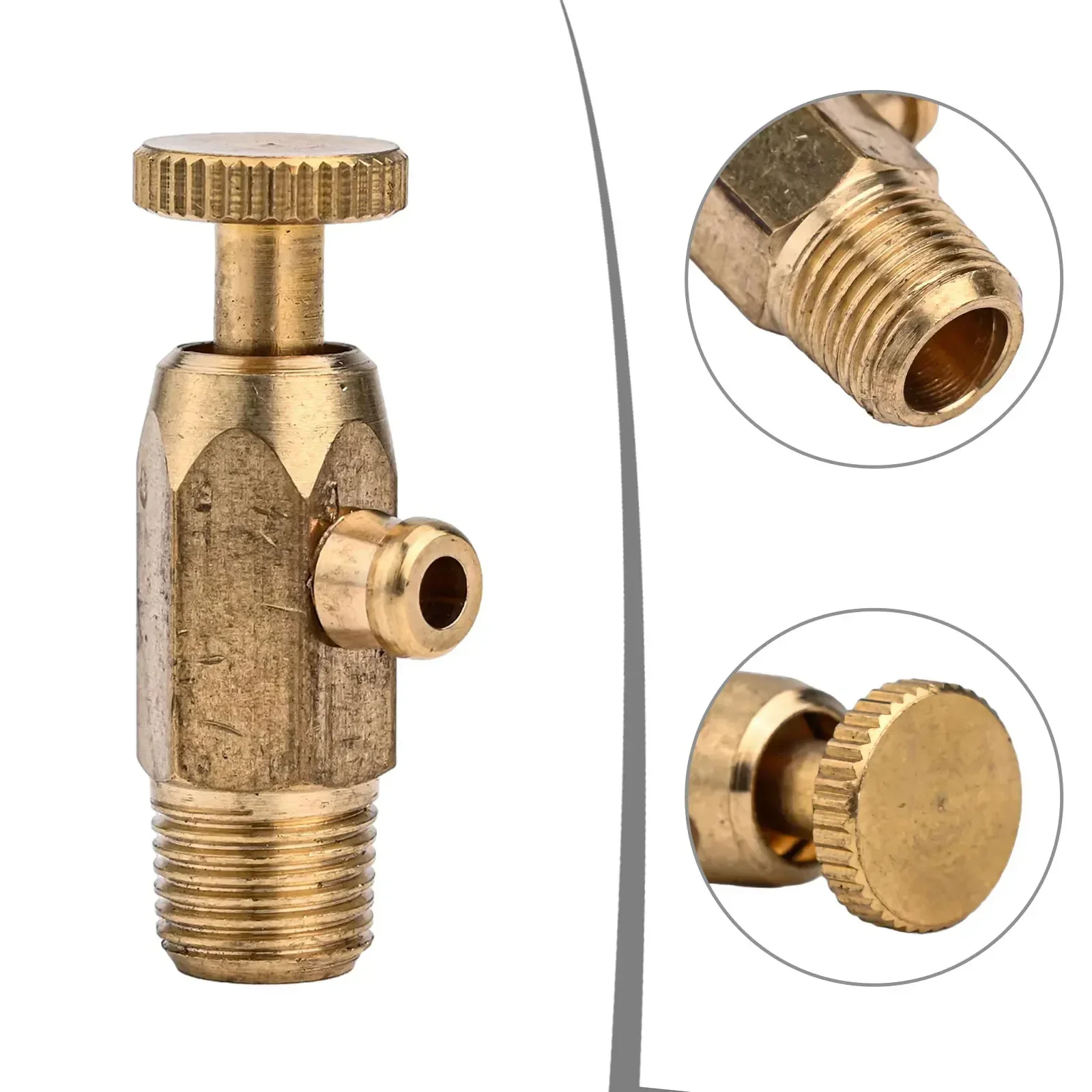 

1PC Brass Air Pressure Release Valve Water Valve Part Accessory To Old Cast Iron Radiator 12/16mm Nozzle Hand-tightening Type