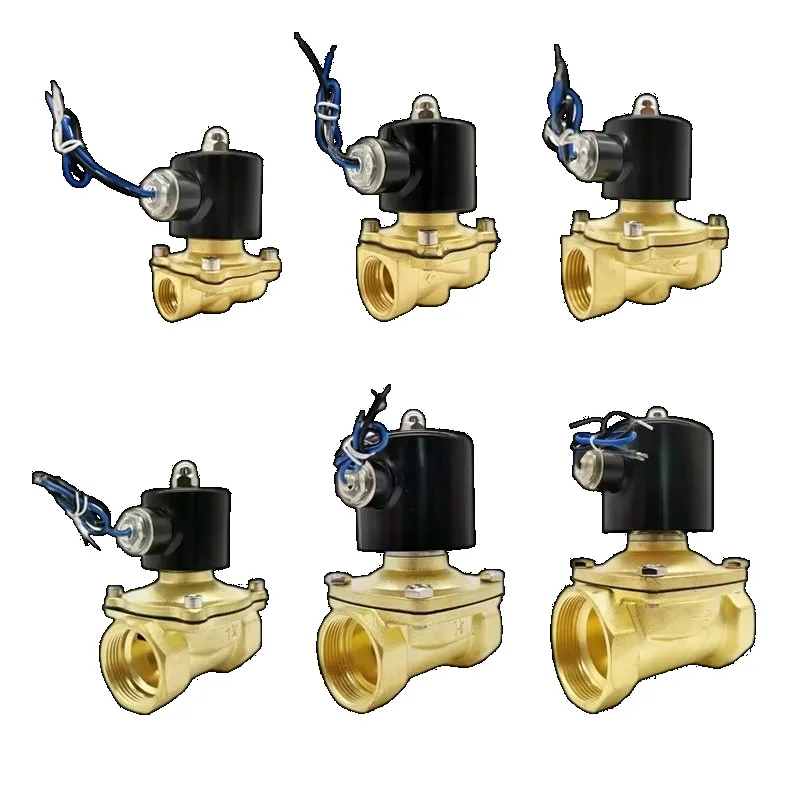 Normally closed direct-acting oil-air solenoid valve electric brass water solenoid valve