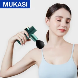 MUKASI Massage Gun Deep Tissue Massager Therapy Body Muscle Stimulation Pain Relief for EMS Pain Relaxation Fitness Shaping