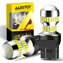 AUXITO 2Pcs W21/5W T20 7443 LED Bulb Turn Signal Lights Car W21W 7440 Brake Reverse Tail Lamp DRL 6000K White Red Yellow 1200LM