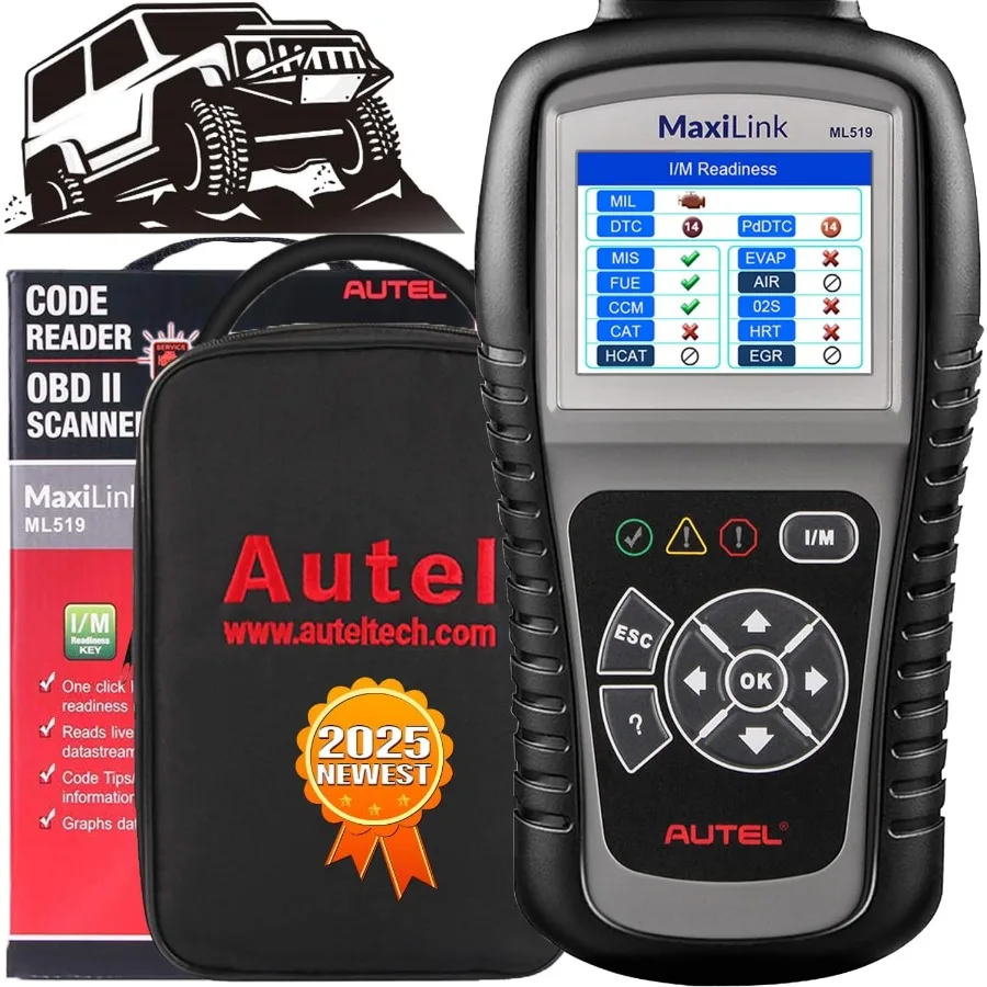 

2025 Enhanced OBDII Diagnostic Scan Tool with Mode 6 Fault Code Reader for Automotive Repair and Maintenance One-Click Smog Che