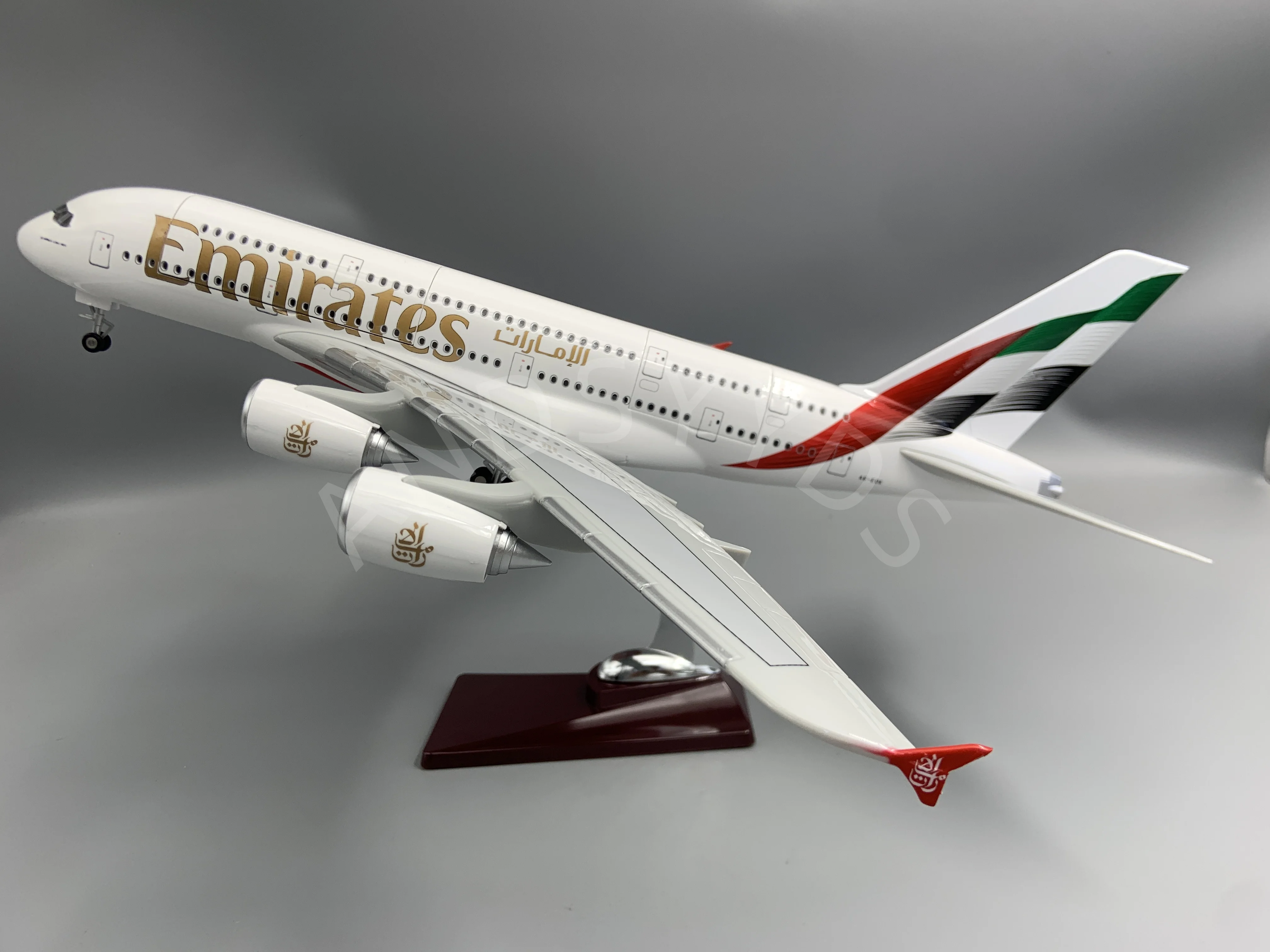 Display 47CM 1/160 Airplane Toy A380 New UAE A380 Airlines Model