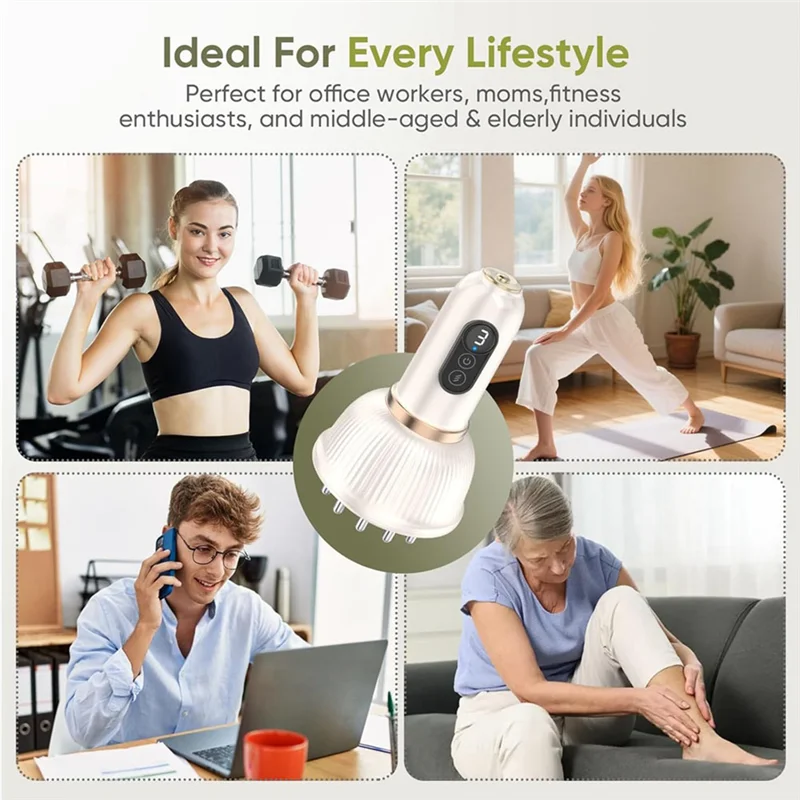 เครื่องนวดลดเซลลูไลท์ A02V และเครื่องนวดระบบน้ำเหลืองสำหรับขา แขน ลำตัว ช่วยลดรอยแตกลาย