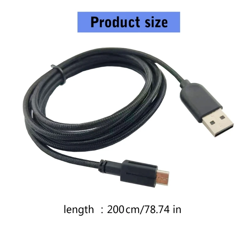 تأمين سلك شحن USB الإخراج ل 610M 310M ألعاب الفئران الطويلة كابل الحياة 0XLA
