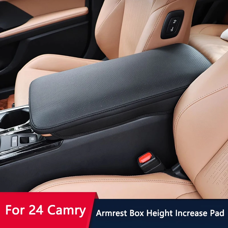 

Автомобильный центральный подлокотник QHCP, кожаная подушка увеличенной высоты, подушка для Toyota Camry 18-23 2025, аксессуары для интерьера