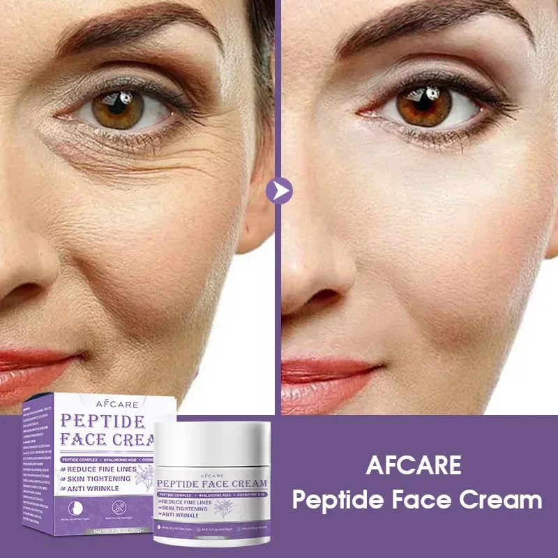 

Peptide Face Cream Anti Wrinkle Reduce Facial Fine Lines Tightening Cream Anti-aging Moisturizing Skincare Products