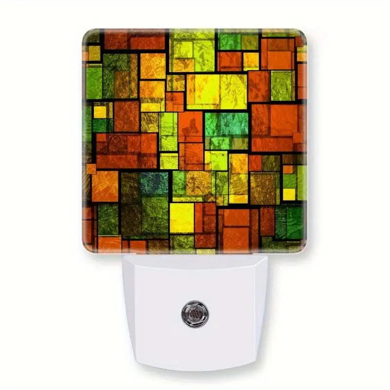 1/7 Color Night Light Plug Into Wall Special Patterns Wall Night Light with Dusk To Dawn Sensor Night Light for Hallway, Kitchen