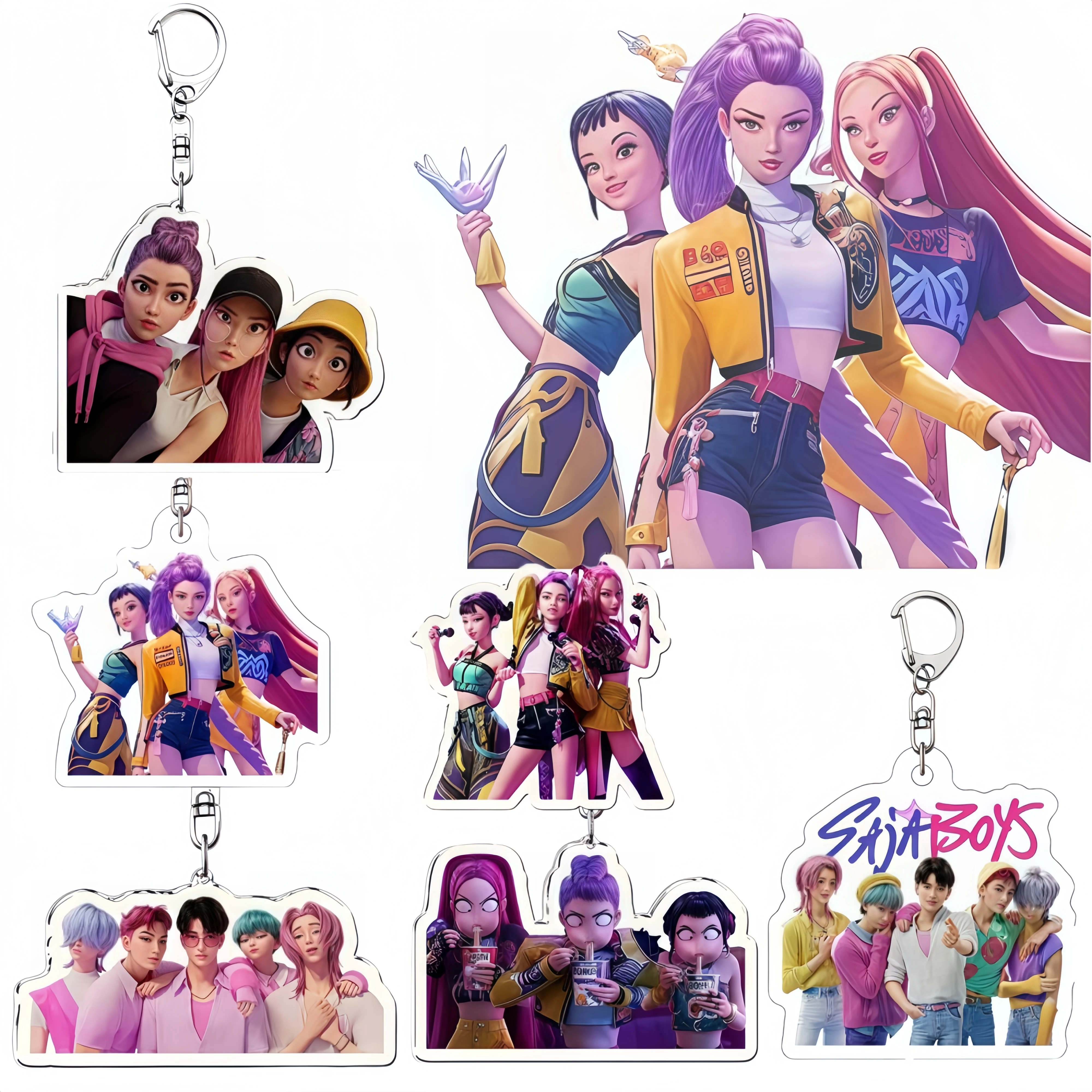 شيطان الصيادين حفلة عيد ميلاد الديكور أدوات المائدة كأس لوحة منديل بالونات راية لفتاة طفل الكورية Kpop أنيمي لوازم الحفلات