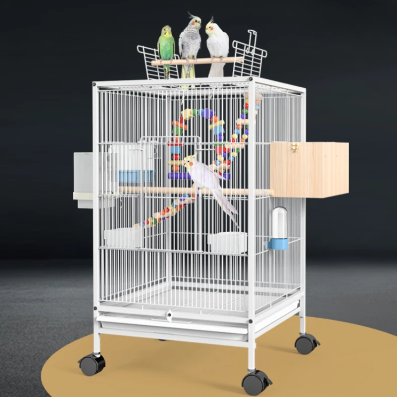 

Canary Indoor Square Bird Cage Quail Hamster Speciality Breeding Bird Cage Accessories Jaula Decorativa Pet Products RR50BC