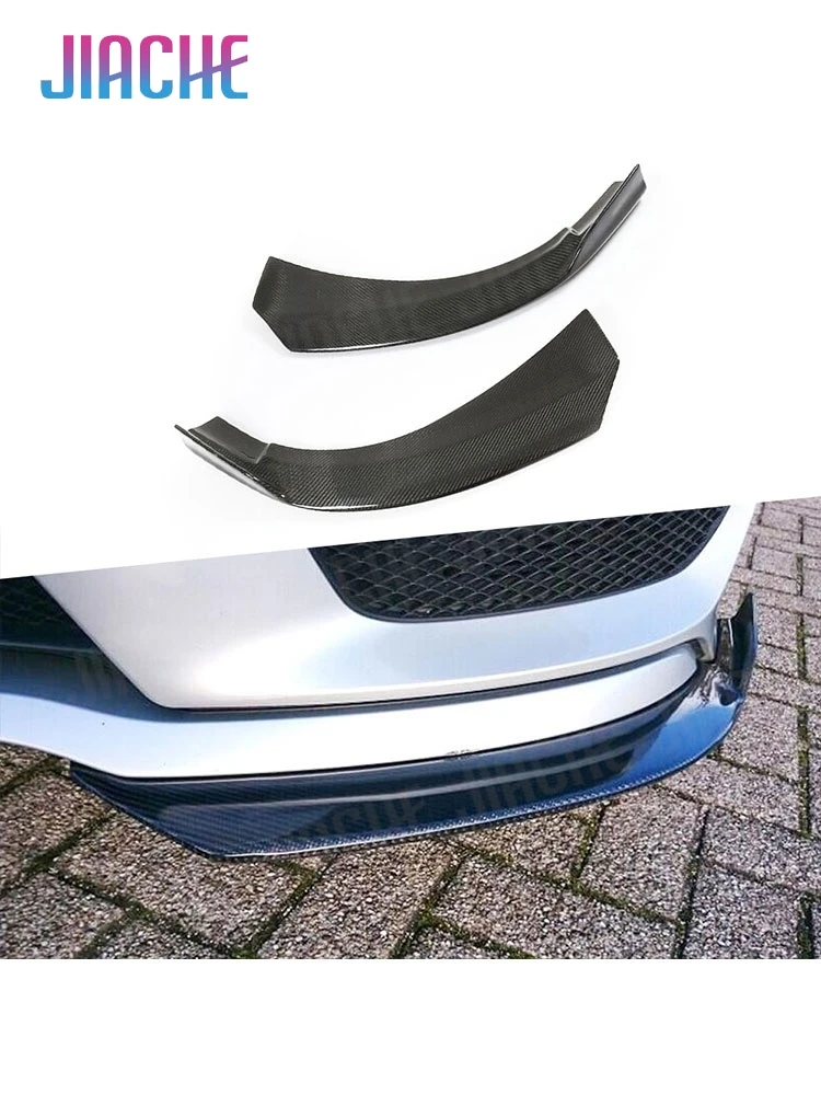 

Carbon Fiber Front lip Splitters Flaps Spoiler For Benz A Class W176 A180 A200 2013-2019 Front Bumper Splitter Lips