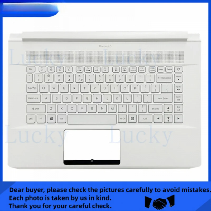 f   For Acer ConceptD CN715-71 CN715-71P Upper Palmrest Cover Keyboard 6B.C4HN1.028
