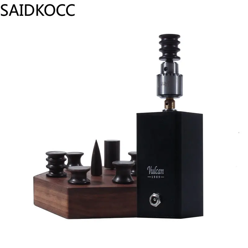 

AC 100-240V Electric Leather Edge Sanding Burnishing Machine Adjustable Handmade DIY Ebony Polishing Rod Trimming Head Set