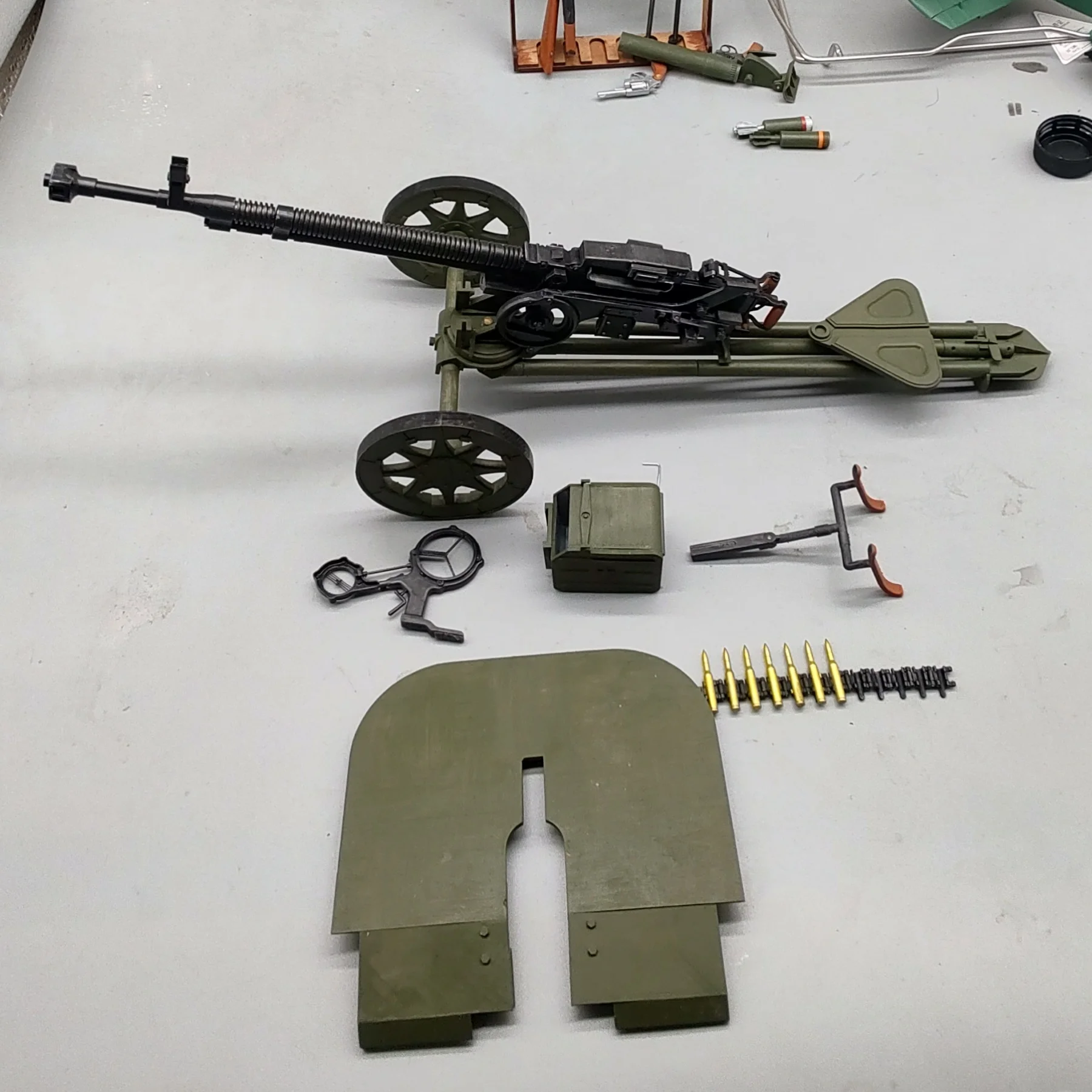 1/6 مقياس DShK الثقيلة رشاش ثلاثية الأبعاد مطبوعة مايكرو مقياس نموذج لشخصيات العمل شاشة لسطح المكتب تحصيل حلية