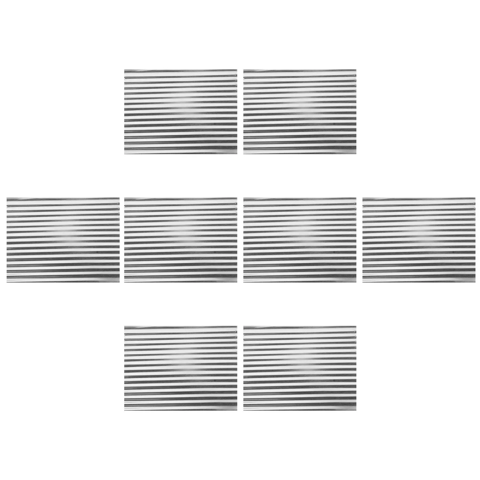 

8 шт. гофрированных кровельных панелей из алюминия, имитация черепицы, легкий материал для миниатюрных домиков, диорам и моделей.