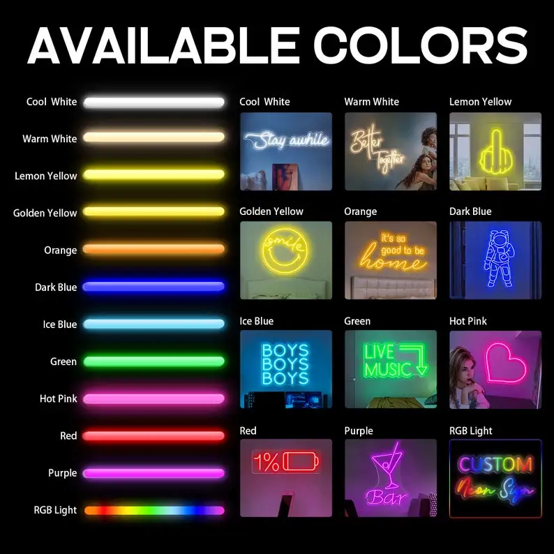 12 Colors Treat Yourself Neon Sign Engrave Personal Led Lights For Room Decors Aesthetic Gaming Room Decoration Support Custom