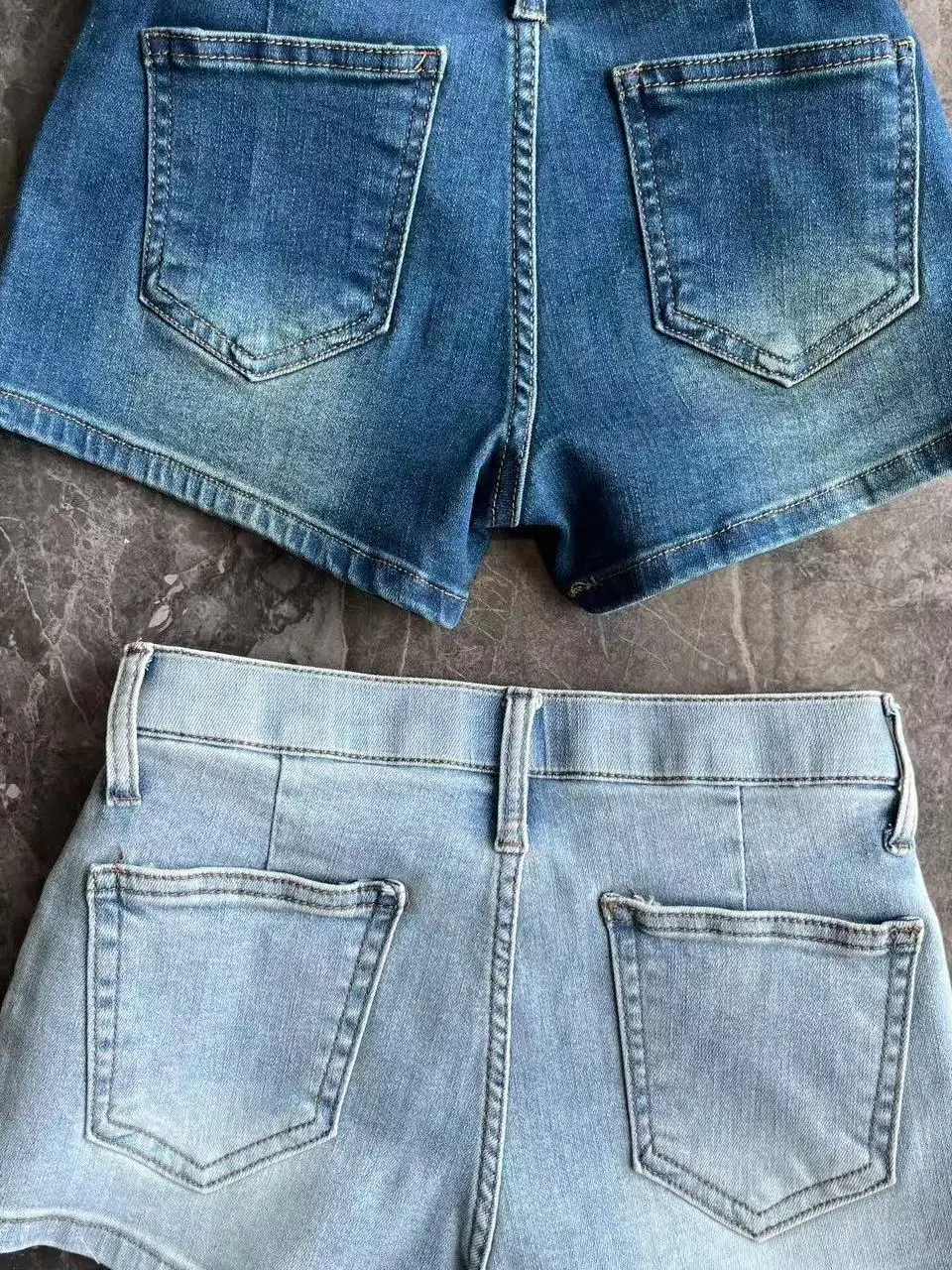 Low Waist Denim Shorts Women Summer New Style Korean Versatile Sexy Tight Butt Enhancing Hot Pants Wear Resistant Straight Leg
