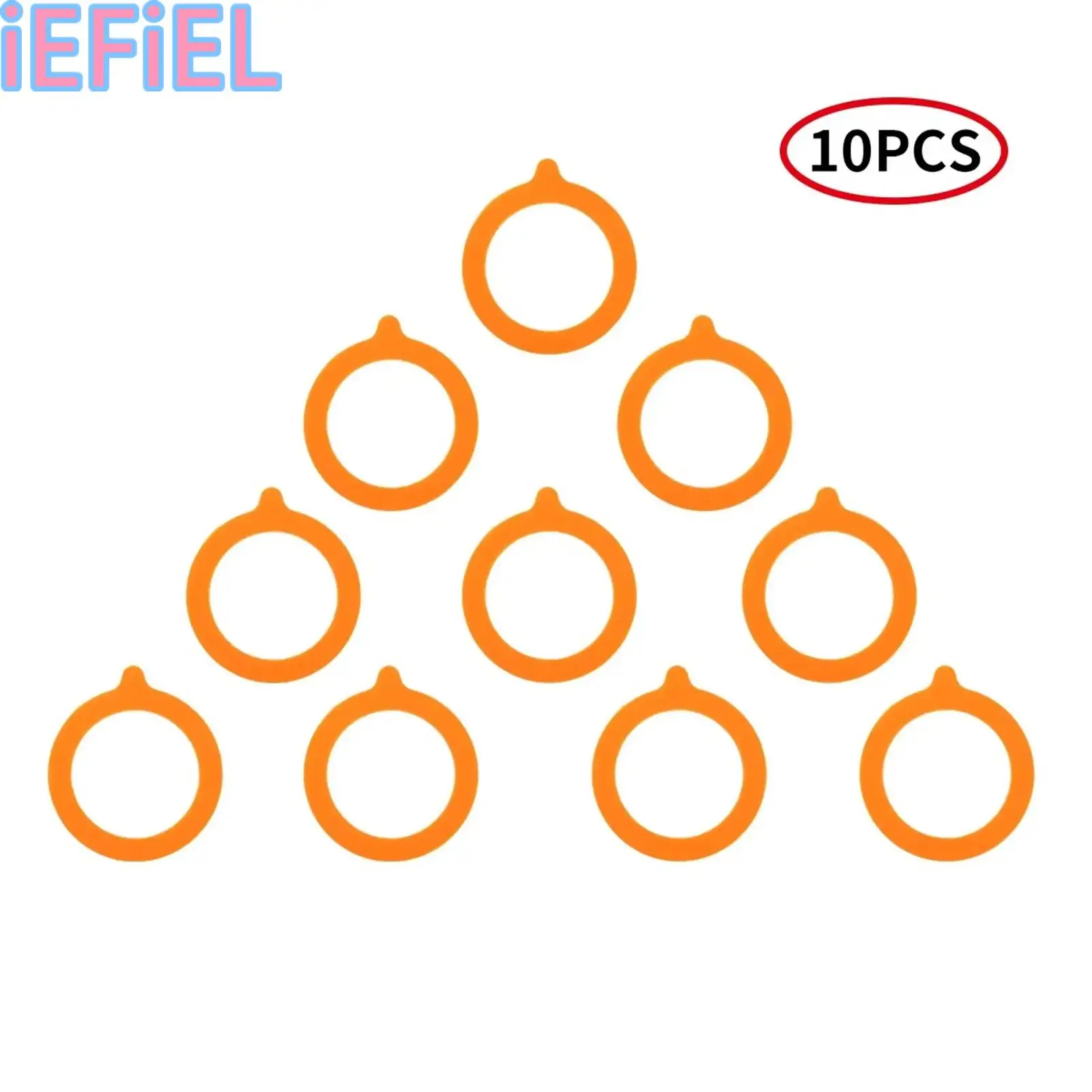 

10Pcs Silicone Jar Gaskets Replacement Food Storege Jars Airtight Leak-proof Rubber Sealing Rings Fits Regular Mouth Canning Jar