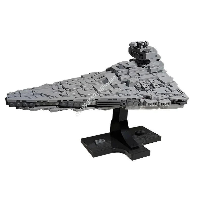609ピース-moc-スターシップシリーズ-ミディスケール-インペリアル・スター・デストロイヤー-ブロック組み立て式宇宙船モデル-diy-クリエイティブ-知育玩具-ギフト