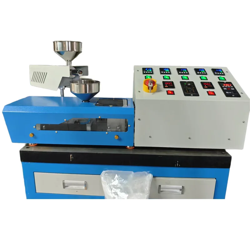 220V 20mm Double Screw Extruder Laboratory Plastic Twin Screw Extruder Machine Polymer Injection Molding Crusher ABS Extrusion