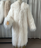 Faux Fur Women Long Coats Jackets Casual Coat Thick Warm Y2k Streetwear Jacket Elegant Work Outerwear Autumn Winter 2025