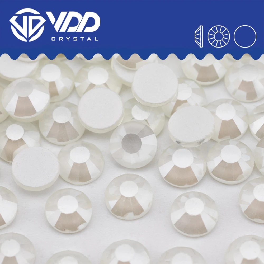 VDD 500 NST-White SS6-SS30 Strass en verre de haute qualité cristal Flatback Strass pierres pour Nail Art bricolage artisanat décorations